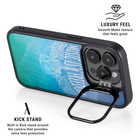 Music Is Freedom iPhone 15 Pro Max Kickstand Case